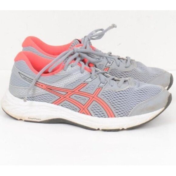 ASICS GEL-Contend 6 Running Shoes 1012A570 Sheet Rock/Diva Pink Women's Sz 8 - Picture 1 of 8